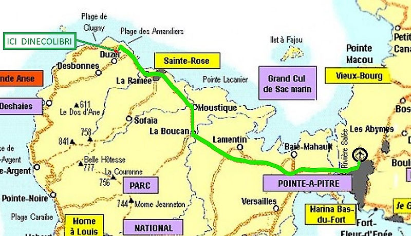 Vue depuis les gîtes